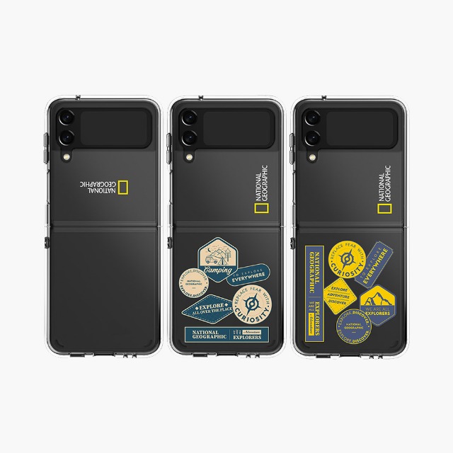 Nat Geo Crystal Clear(Jell Hard Case) Case(Galaxy Z Flip3 Series)